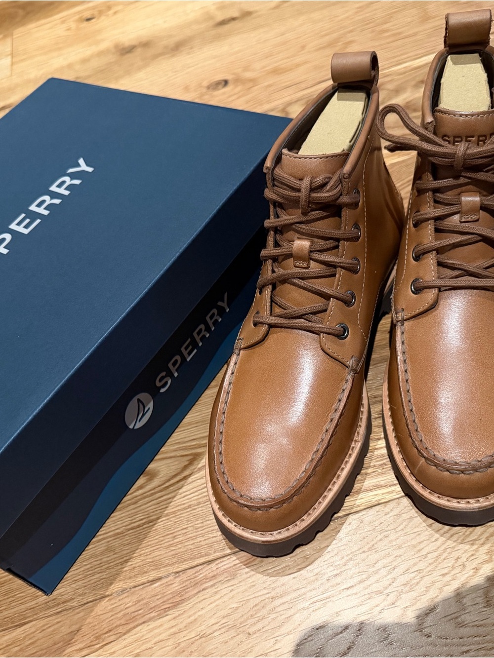 NWT Sperry Newton Heritage Chukka Boots Tan Leather Men’s 7.5